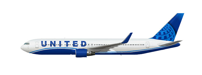 United 767-300ER New Livery Rework