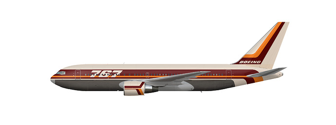 Boeing 1970s House Livery 767-200