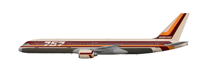 Boeing 1970s House Livery 757-200
