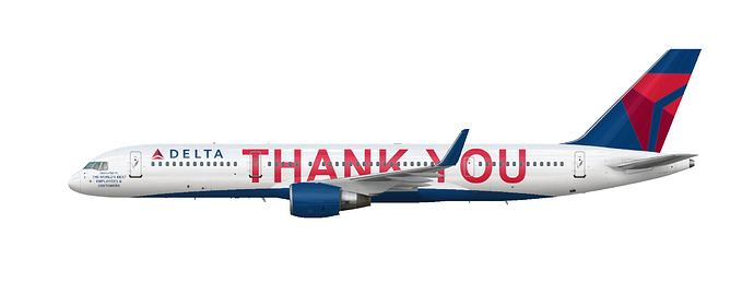 Delta Thank You 757-200