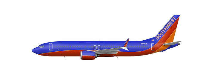 Southwest Canyon Blue 737 MAX 8 {III}