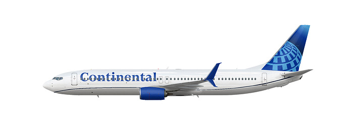 Continental Evo Blue 737-900ER