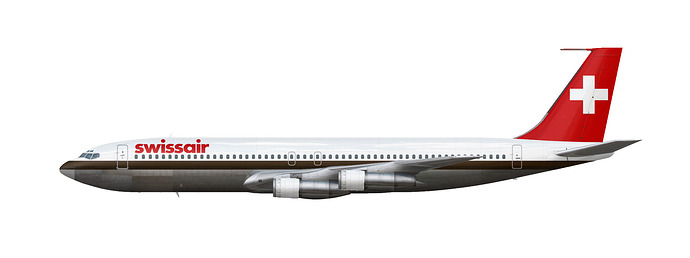 Swissair 707-320B