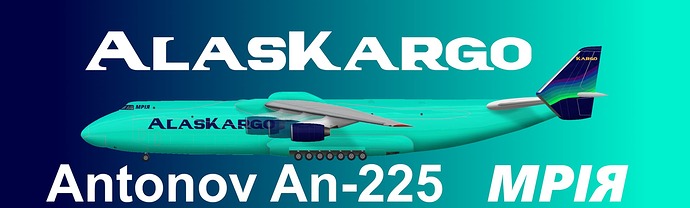 AlasKargo An-225 (Transparent Engines)